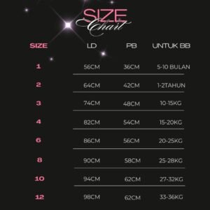 size anak nigos