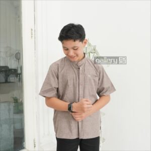 NIGOS Kemeja Koko Anak Akhtar Lengan Pendek