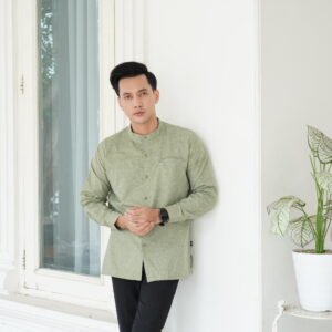 NIGOS Kemeja Koko Hirota Dewasa Lengan Panjang