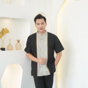 NIGOS Kemeja Koko Zavi Dewasa Lengan Pendek